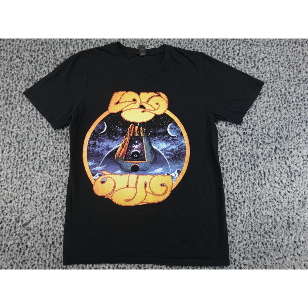 Anvil‎ Yes Band Graphic T-Shirt Mens Small Black Prog Rock Roger Dean Art